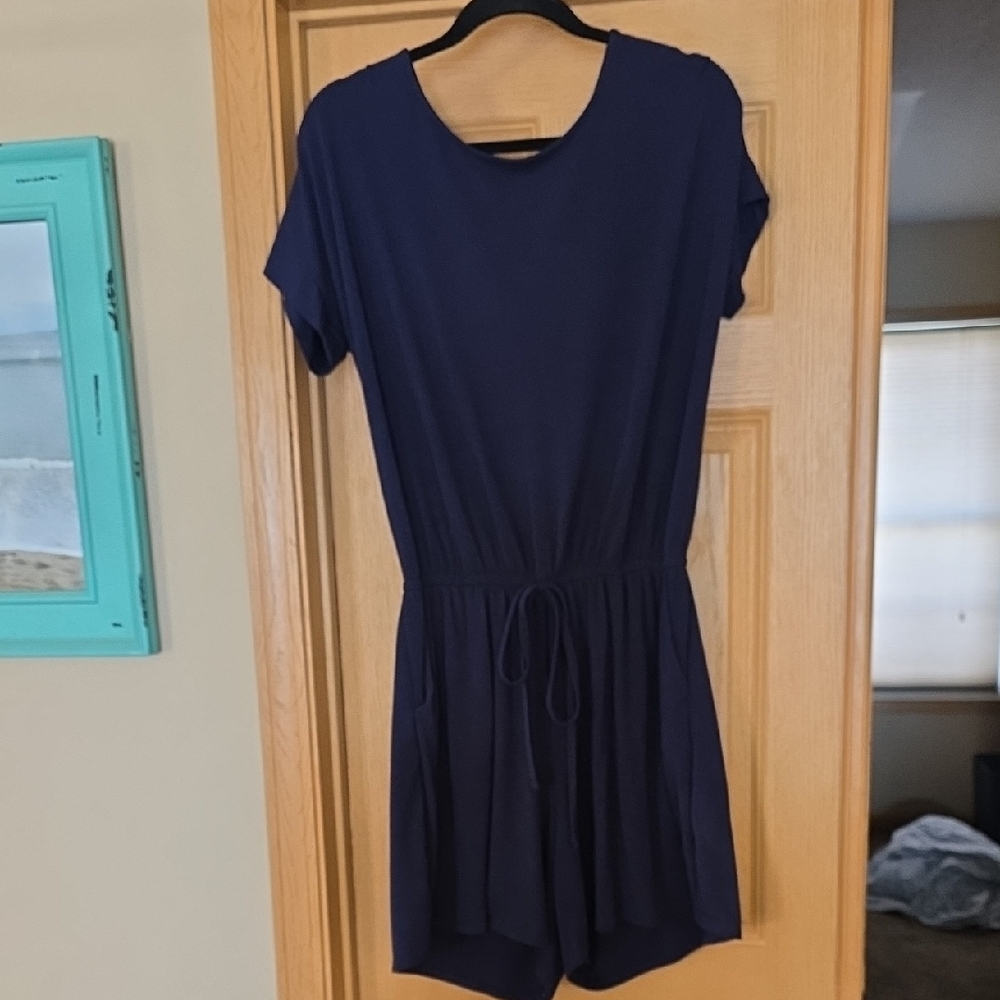 Zenana Outfitters Navy Blue Romper
